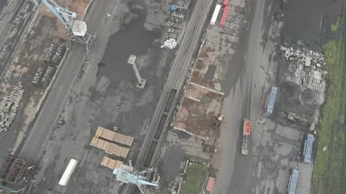 Luftaufnahme der Industriezone