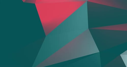 Animated Abstract Geometric Background with Shifting Polygons