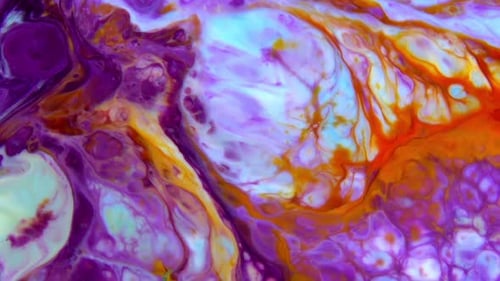 Abstract Colors And Paint Swirling Background Spread
