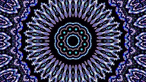 Abstract Kaleidoscope Pattern Animation Loop Background