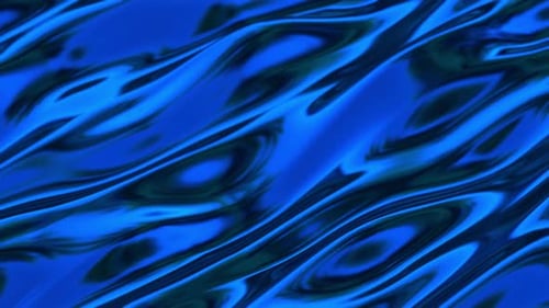 Seamless Loop Abstract Blue Fluid Waves Background