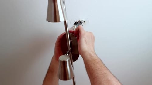 Installing Modern Ceiling Light Fixture