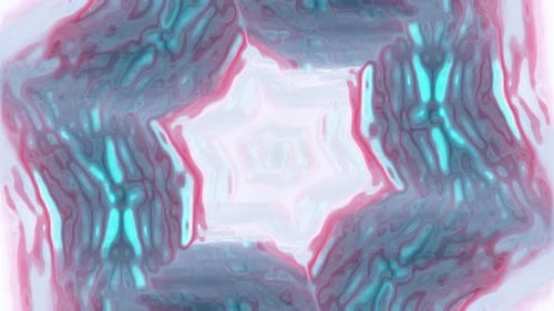Pulsating Fluid Abstract Kaleidoscope Loop Background