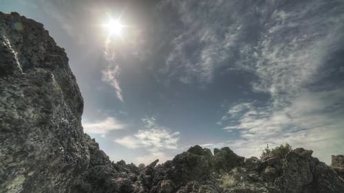 Roches de lave de basalte solidifiées 8K