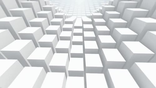 White Boxes Hintergrund - Futuristisches leeres Weiß 3