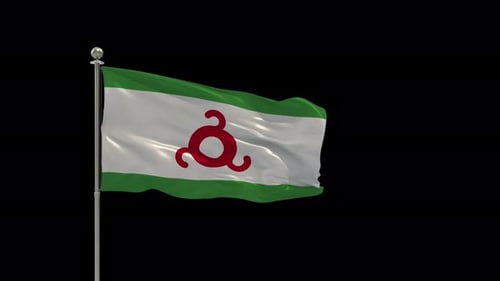 Realistic Waving Flag on Pole Animation with Smooth Fabric