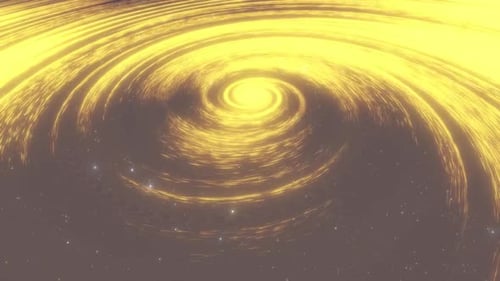 yellow galaxy spiral particles
