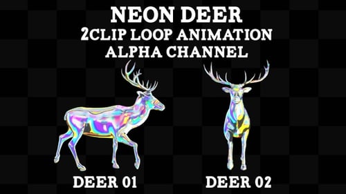 Neon Deer 2-Clip-Schlaufe