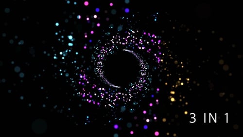 Dynamic Particle Tunnel Abstract Background Animation