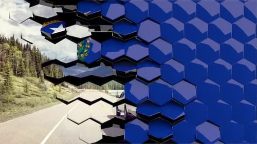 Geometric Hexagon Panel Reveal Transition