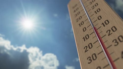 Outdoor Thermometer Reaches 20 Twenty Degrees