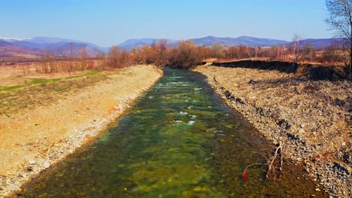 Aerial Shot on Stream