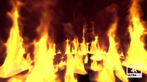 Huge Blazing Bonfire