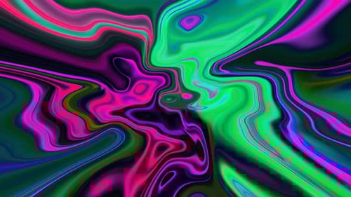 Vibrant Psychedelic Liquid Flowing Background Animation