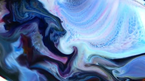 Abstract Liquid Blend Flowing Motion