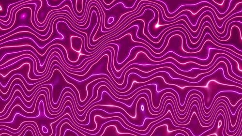 Abstract Glowing Wavy Lines Dynamic Background