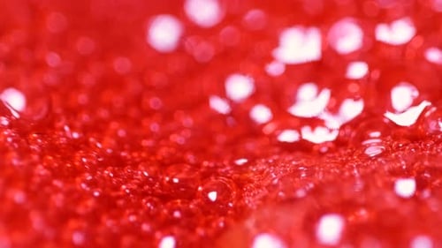 Hot Lava of the Volcano Macro Video