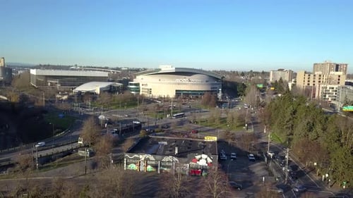 Edificio Moda Center en Portland, Oregon, EE. UU.