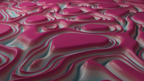 Abstract Fluid Morphing Pink and Blue Background
