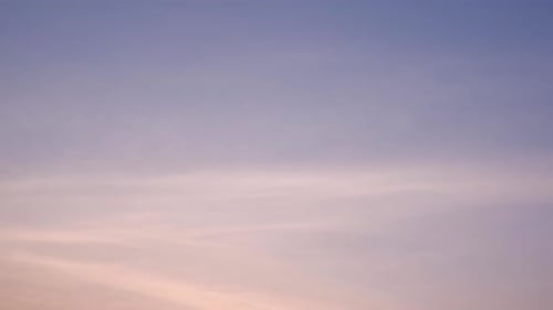 Gentle Pink and Purple Sky at Sunset