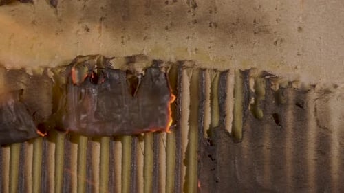 Transition Burning Cardboard