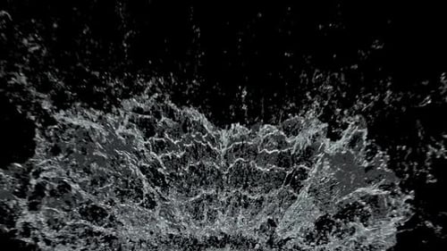 Realistic Water Splash Burst Element