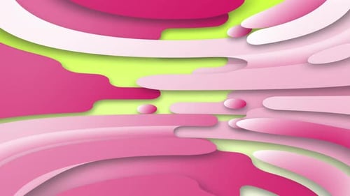 Vibrant Fluid Shapes Seamlessly Looping Abstract Background