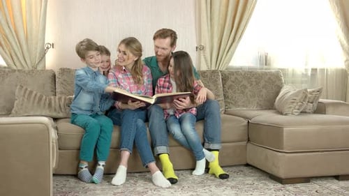 Family with a Book.