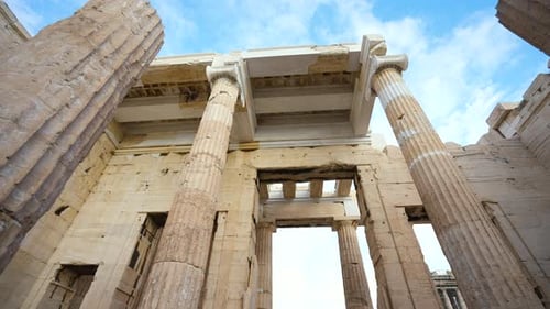 Monuments de l'Acropole, piliers, temples et sanctuaires