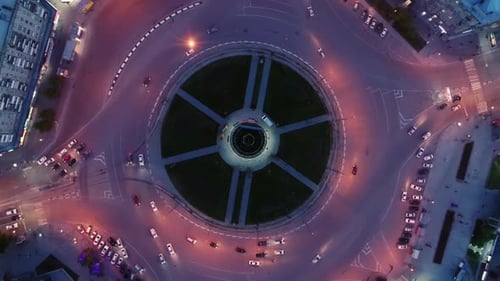 Hyperlapse Timelapse of Night City Traffic