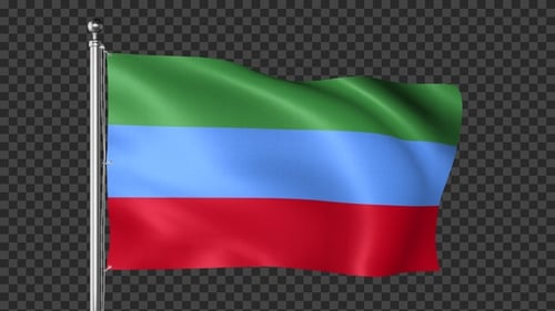 Generic Waving Flag Animation on Pole with Alpha