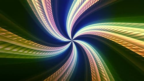 Vibrant Abstract Spiral Loop Background Animation