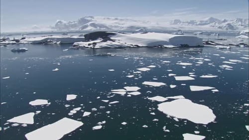 Mar com gelo, Baía de Marguerite, Península Antártica, Antártica