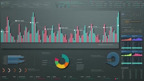Business Infographic Screen Mockup Presentation 01