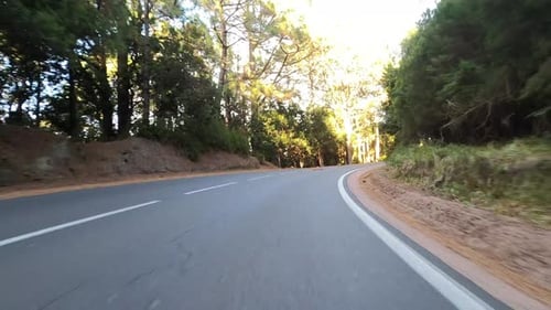 Long asphalt road ground view and travel concept