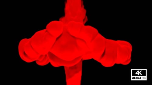 Collision de fumée rouge 4K