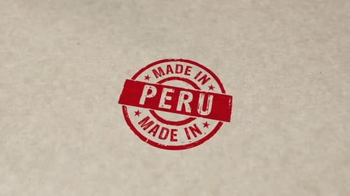 Made in Peru stamp and stamping
