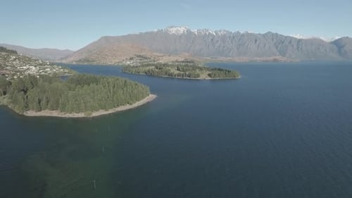 Paisaje de Queenstown desde el aire