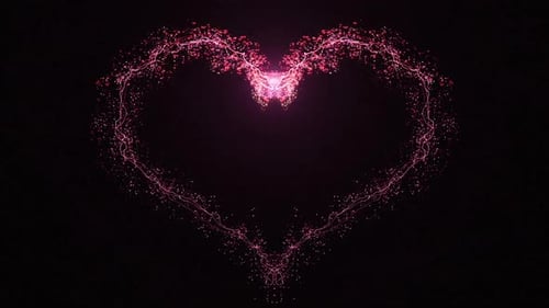 Love Theme Glowing Heart Reveal