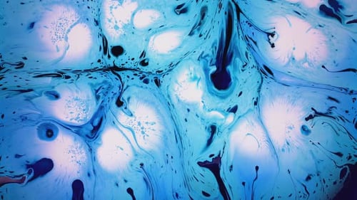 Abstract Background with Swirling Blue and White Patterns