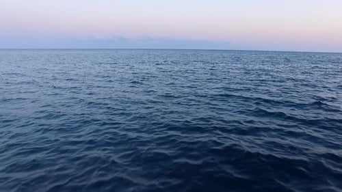 Sea Horizon Aerial View