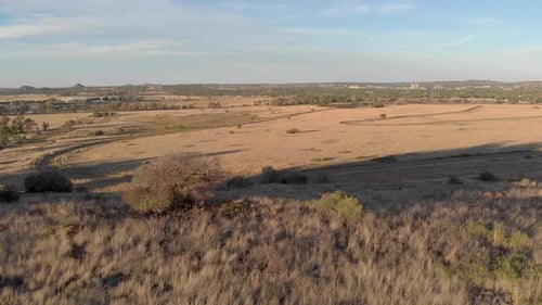 Drone Reveal Shot of OLD Formula 3 Race Track in South Africa Bloemfontein