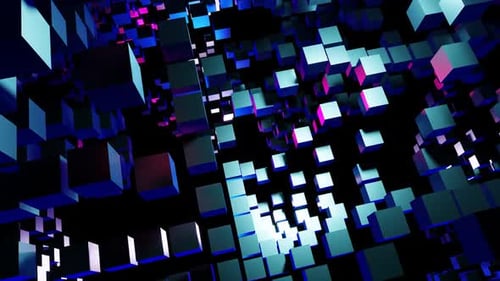 Vj Loop Of Pulsating Cubes 02
