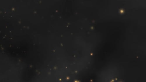 Golden Glitter Particles Shimmering Elegant Motion Background