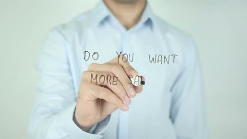 Do You Want More Sales ?, Writing On Screen