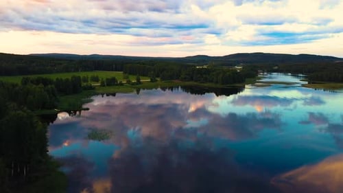 View of lake and landscape