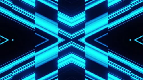 Blue X Noised Background Party Vj Loop 4K