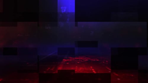 Futuristic Digital Grid Abstract Tech Background Loop