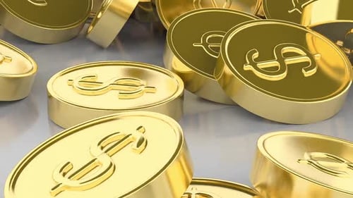 Us Dollar And Gold Coin