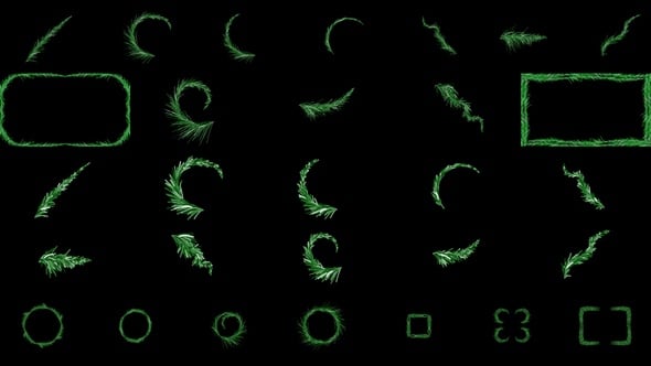 Ramas y viñetas navideñas | Motion Graphics, Motion Graphics Incluyendo ...